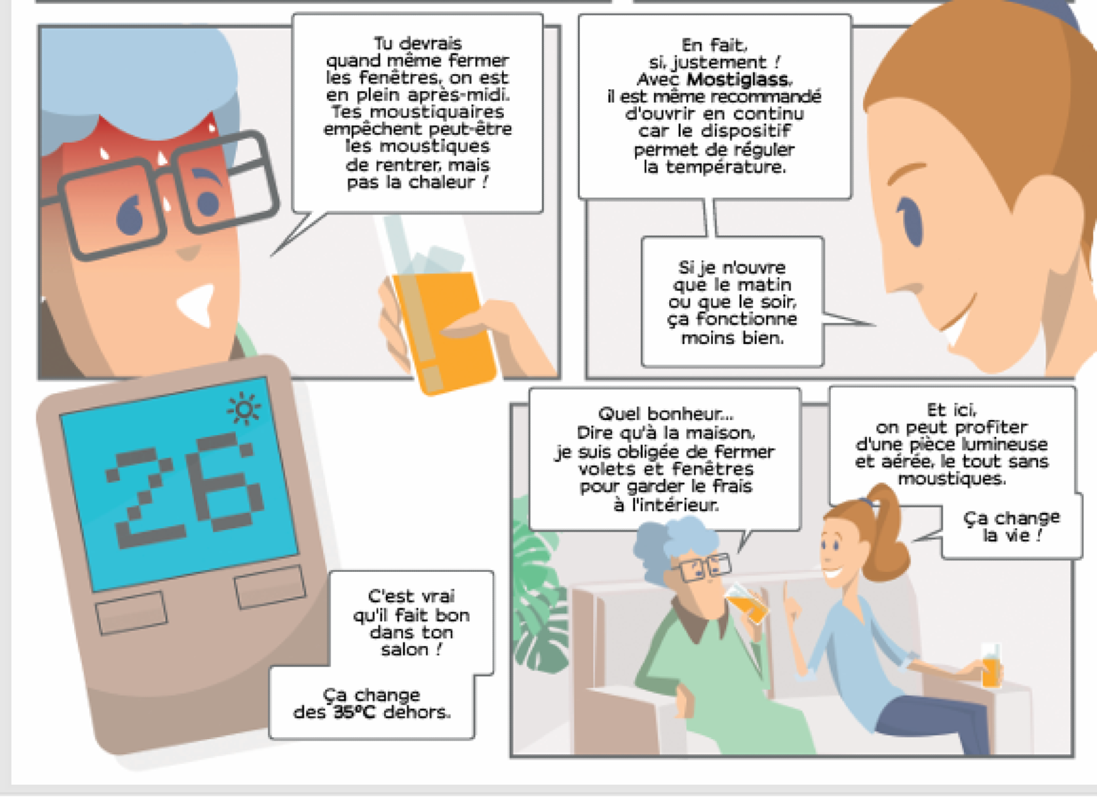 Discussion avec sa grand-mère sur l'utilisation de Mostiglass 